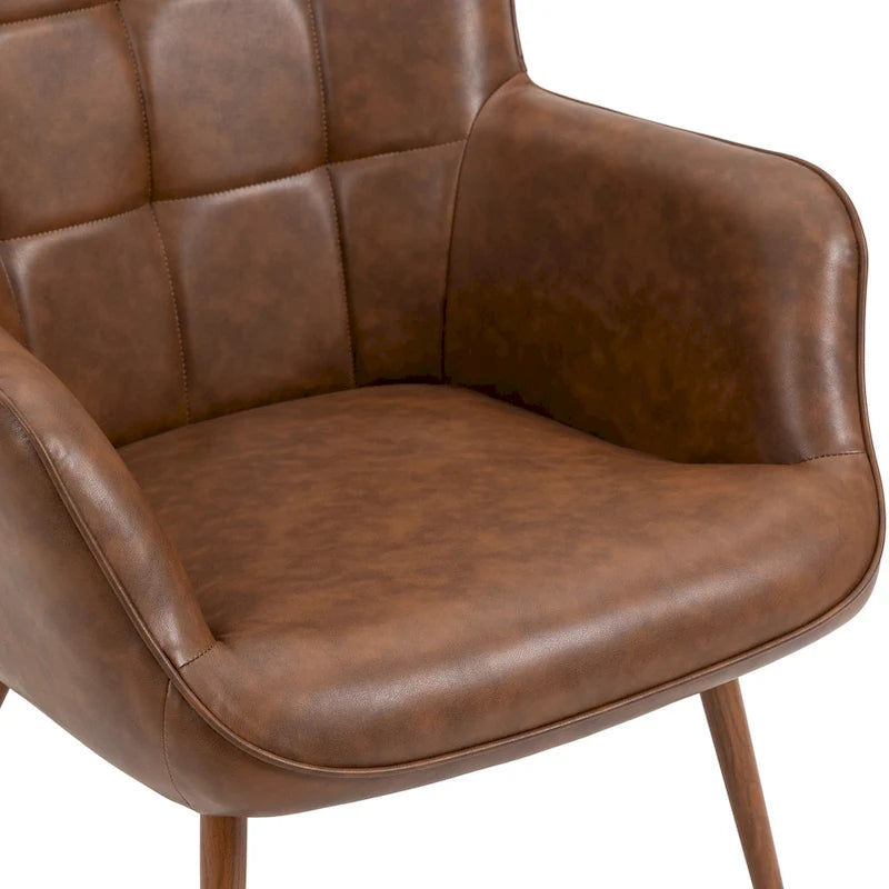 Set of 2 Modern Accent Chair Wingback Armchair