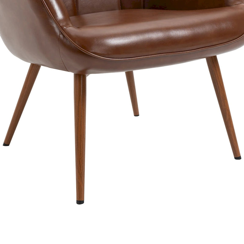 Set of 2 Modern Accent Chair Wingback Armchair