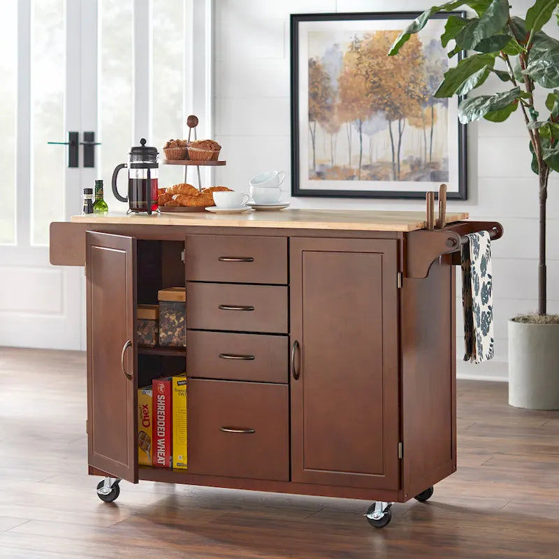 Simple Living Country Cottage Kitchen Cart