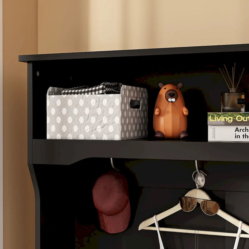 Hall Tree Storage Bench Shoe Rack Entryway Hall Tree Shoe Storage