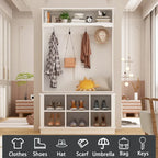 Hall Tree Storage Bench Shoe Rack Entryway Hall Tree Shoe Storage