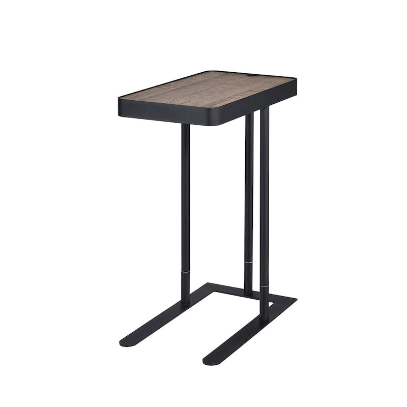 Schofield Industrial 20-inch Metal C-Shape Slide-open Top Side Table by Furniture of America