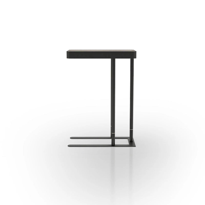 Schofield Industrial 20-inch Metal C-Shape Slide-open Top Side Table by Furniture of America