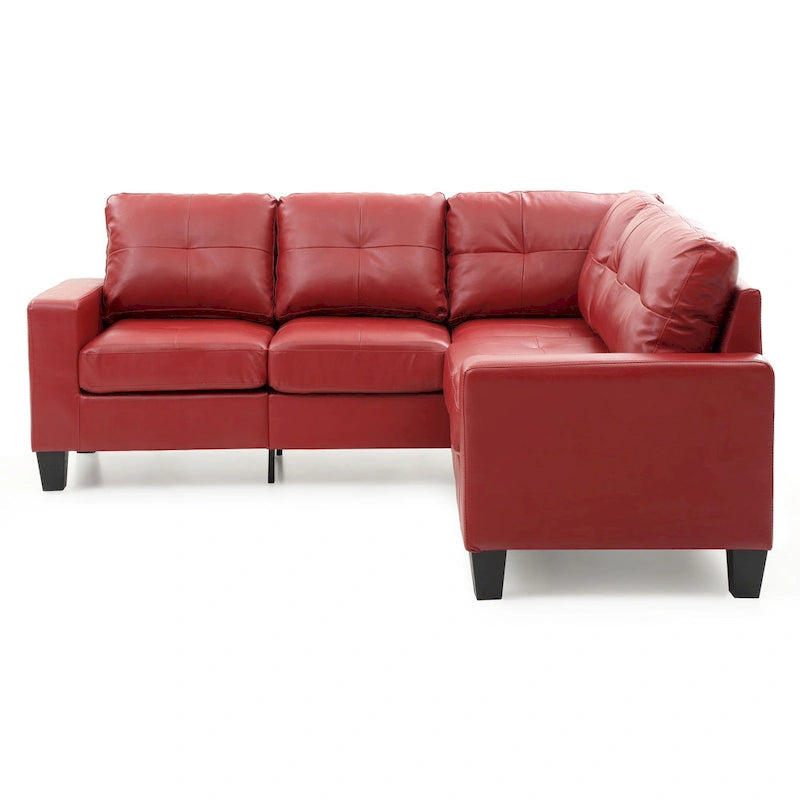 Newbury Faux Leather Sectional Sofa