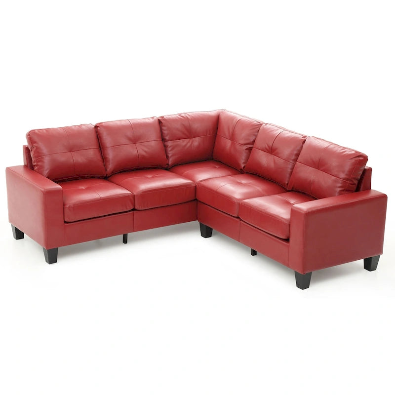 Newbury Faux Leather Sectional Sofa