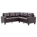 Newbury Faux Leather Sectional Sofa