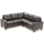 Newbury Faux Leather Sectional Sofa