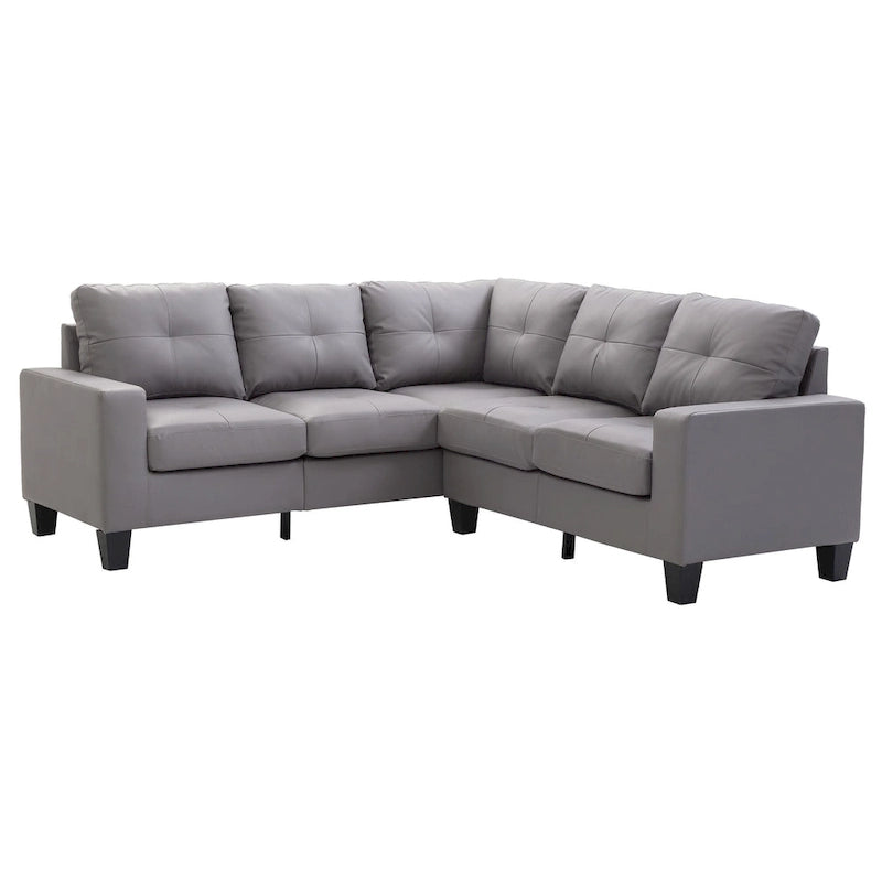 Newbury Faux Leather Sectional Sofa