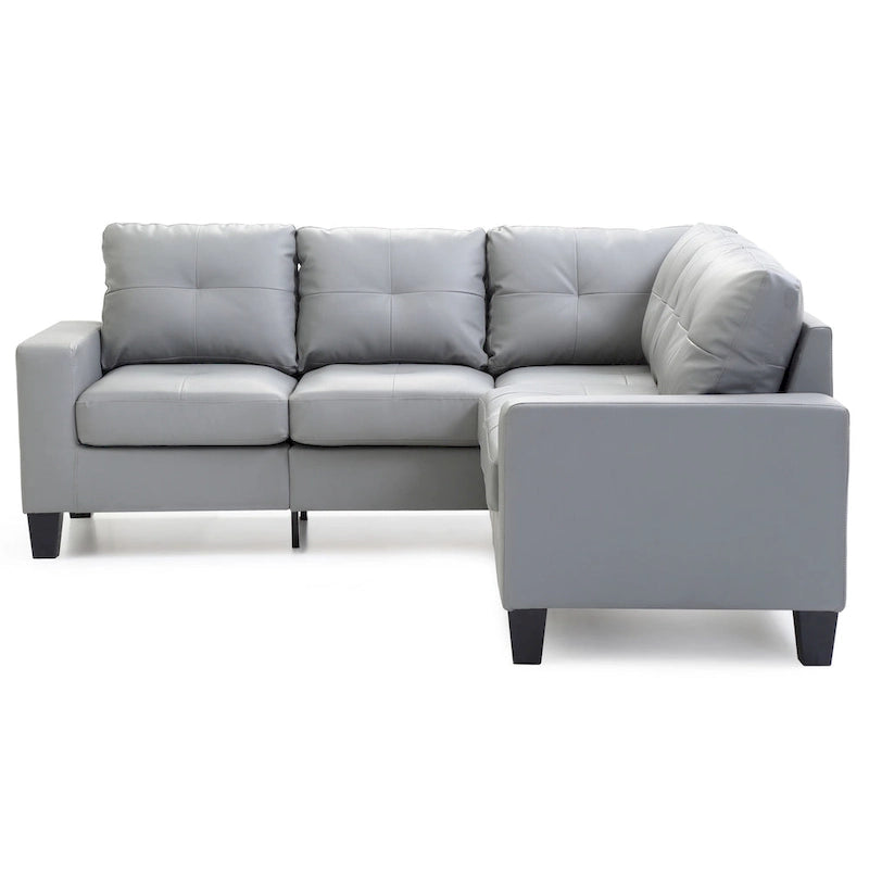 Newbury Faux Leather Sectional Sofa