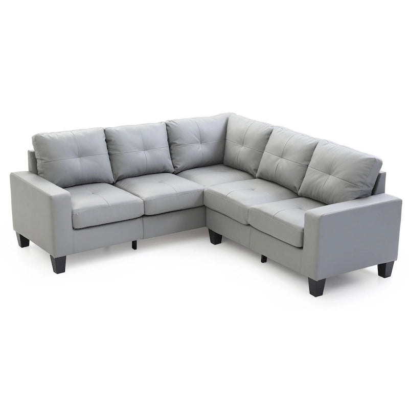 Newbury Faux Leather Sectional Sofa