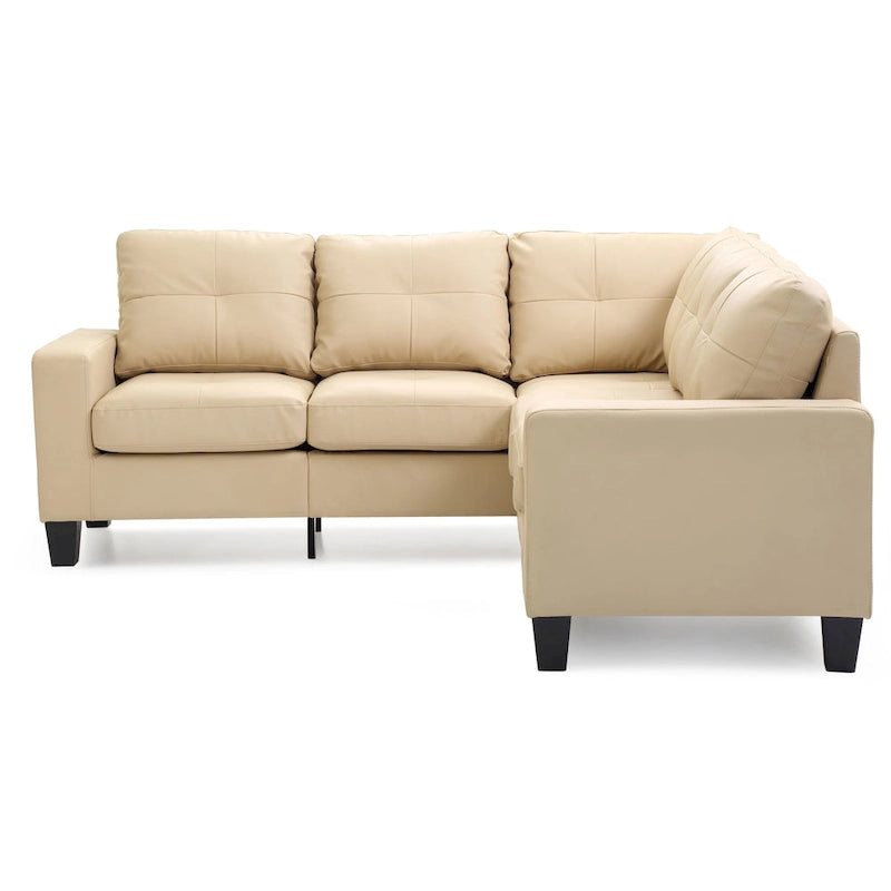 Newbury Faux Leather Sectional Sofa