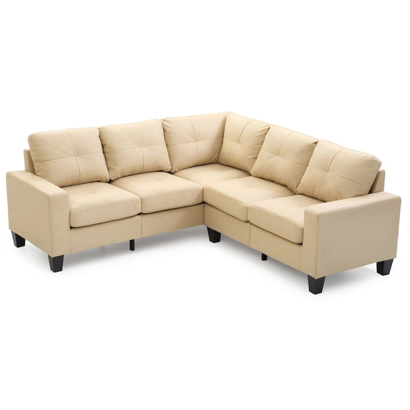 Newbury Faux Leather Sectional Sofa