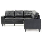 Newbury Faux Leather Sectional Sofa
