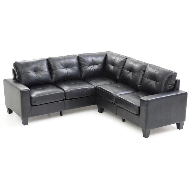 Newbury Faux Leather Sectional Sofa