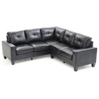 Newbury Faux Leather Sectional Sofa