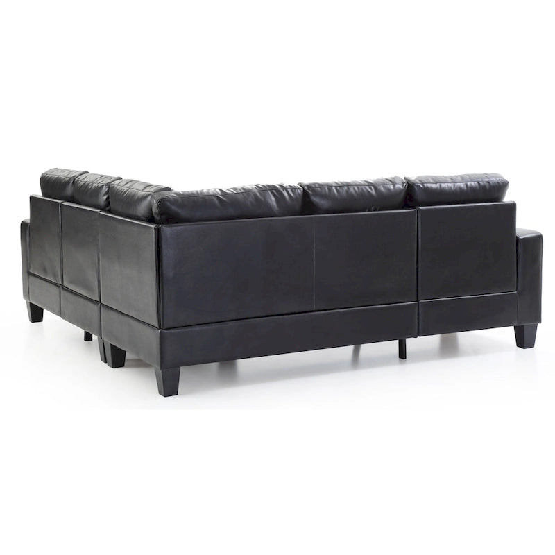 Newbury Faux Leather Sectional Sofa