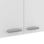 TUHOME Portofino 150 Wall Cabinet with 2 Double Doors, Dish Rack, 2 Open Shelves, and 2 Inner Shelves - N/A