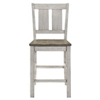 Furniture of America Theile Rustic Wood Counter Height Chairs, Set of 2