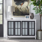 Simple Living Hampshire Frosted Glass Farmhouse Buffet/Sideboard