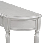 Nestfair Retro Wooden Console Table with Open Shelf Two Drawers