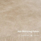 MCombo Set of 2 Modern Accent Chairs, Armchair with Upholstered Cushion, Leathaire Fabric Lounge Chairs for Living Room 4748