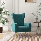 Upholstered Wingback Accent Chair - 26.4W x 37.8H x 32.6D