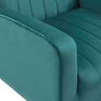 Upholstered Wingback Accent Chair - 26.4W x 37.8H x 32.6D