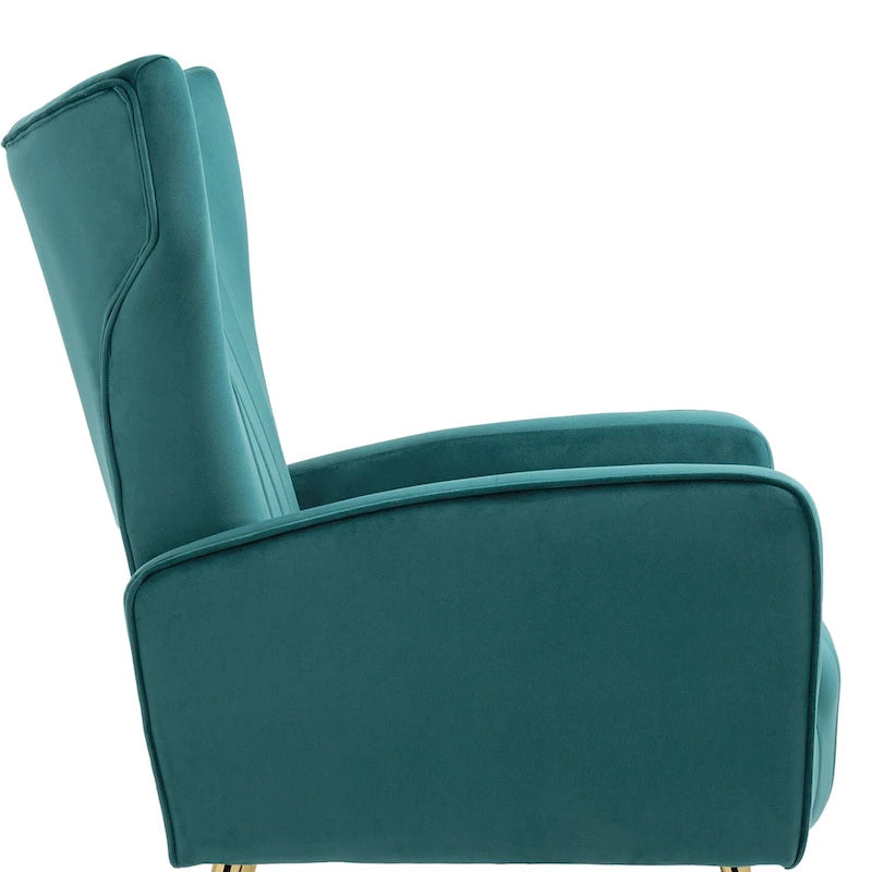 Upholstered Wingback Accent Chair - 26.4W x 37.8H x 32.6D