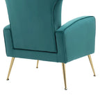 Upholstered Wingback Accent Chair - 26.4W x 37.8H x 32.6D