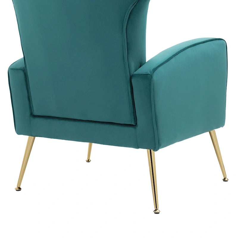 Upholstered Wingback Accent Chair - 26.4W x 37.8H x 32.6D