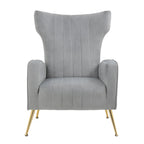 Upholstered Wingback Accent Chair - 26.4W x 37.8H x 32.6D