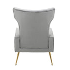 Upholstered Wingback Accent Chair - 26.4W x 37.8H x 32.6D