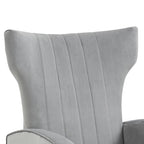 Upholstered Wingback Accent Chair - 26.4W x 37.8H x 32.6D