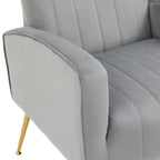 Upholstered Wingback Accent Chair - 26.4W x 37.8H x 32.6D
