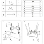 Modern Kitchen Dining Side Chair with Metal Legs, Set of 4, Amber