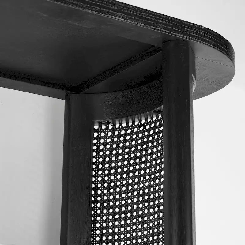 60 Solid Rattan Console Table