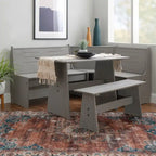 Wendell Solid Wood Corner Breakfast Nook Dining Set