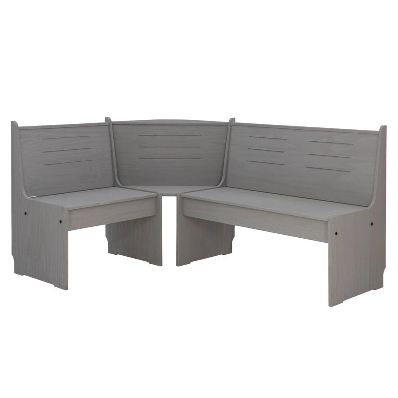 Wendell Solid Wood Corner Breakfast Nook Dining Set