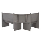 Wendell Solid Wood Corner Breakfast Nook Dining Set