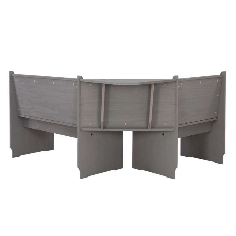 Wendell Solid Wood Corner Breakfast Nook Dining Set