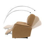 Eliseo Genuine Leather Power Recliner with USB Port and Wingback Design