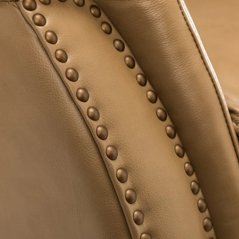 Eliseo Genuine Leather Power Recliner with USB Port and Wingback Design