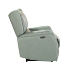 Eliseo Genuine Leather Power Recliner with USB Port and Wingback Design