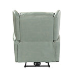 Eliseo Genuine Leather Power Recliner with USB Port and Wingback Design