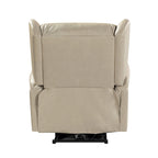 Eliseo Genuine Leather Power Recliner with USB Port and Wingback Design
