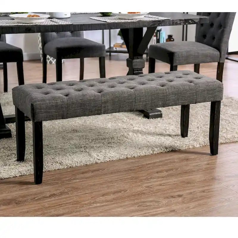 Copper Grove Chalwa Rustic Tufted 48-inch Dining Bench