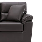 Morden Fort Upholstered Loveseats for Living Room,Two-Seater Sofa Faux Leather