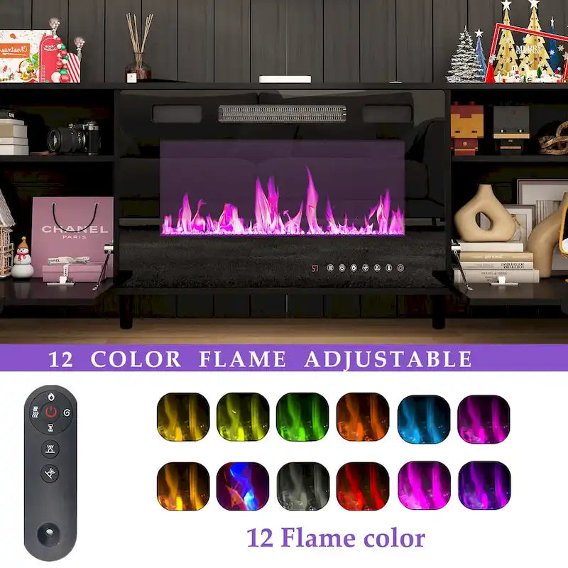 Fireplace TV Stand Electric Fireplace TV Console w/Remote Control