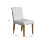 HomePop Classic Upholstered Parsons Dining Chair- Single Pack