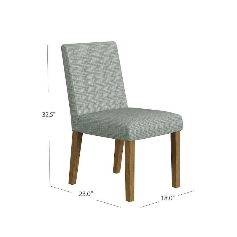 HomePop Classic Upholstered Parsons Dining Chair- Single Pack
